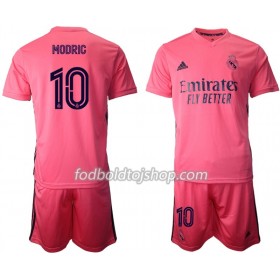 Real Madrid Luka Modrić 10 Børn Udebane Fodboldsæt 2020-21 S/S (+ Korte bukser)